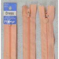 Vizzy Dress Zip, 55cm Colour 23 PEACH