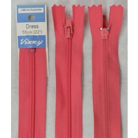 Vizzy Dress Zip, 55cm Colour 30 CORAL