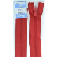 Vizzy Dress Zip, 55cm Colour 32 DARK RED