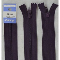 Vizzy Dress Zip, 55cm Colour 37 BLUEBERRY