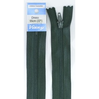 Vizzy Dress Zip, 55cm Colour 46 HUNTER GREEN