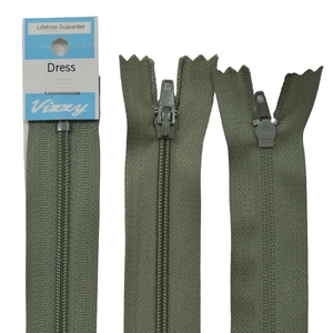 Vizzy Dress Zip, 55cm Colour 48 KHAKI