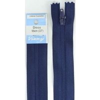 Vizzy Dress Zip, 55cm Colour 58 NAVY