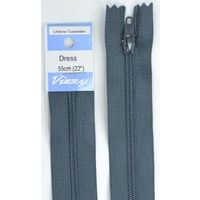 Vizzy Dress Zip, 55cm Colour 63 CHARCOAL