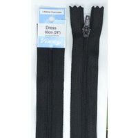Vizzy Dress Zip, 60cm Colour 02 BLACK