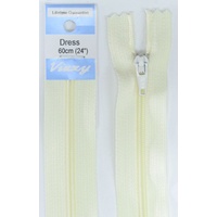 Vizzy Dress Zip, 60cm Colour 05 CREAM
