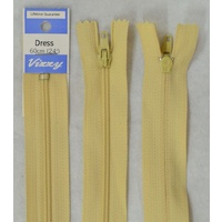 Vizzy Dress Zip, 60cm Colour 06 BUTTERMILK
