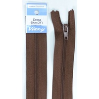 Vizzy Dress Zip, 60cm Colour 107 BROWN
