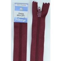 Vizzy Dress Zip, 60cm Colour 108 BURGUNDY