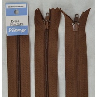 Vizzy Dress Zip, 60cm Colour 13 CHOCOLATE