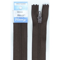 Vizzy Dress Zip, 60cm Colour 14 BROWN