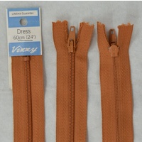 Vizzy Dress Zip, 60cm Colour 16 TERRA COTTA