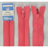 Vizzy Dress Zip, 60cm Colour 30 CORAL