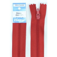 Vizzy Dress Zip, 60cm Colour 32 DARK RED
