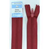 Vizzy Dress Zip, 60cm Colour 33 WINE