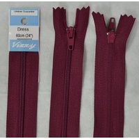 Vizzy Dress Zip, 60cm Colour 34 BURGUNDY