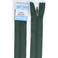 Vizzy Dress Zip, 60cm Colour 46 HUNTER GREEN