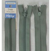 Vizzy Dress Zip, 60cm Colour 49 STEEL