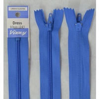 Vizzy Dress Zip, 60cm Colour 54 SAXE BLUE