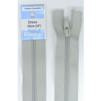Vizzy Dress Zip, 60cm Colour 60 SILVER GREY