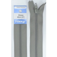 Vizzy Dress Zip, 60cm Colour 61 PEARL GREY