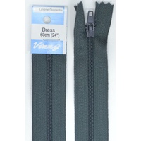 Vizzy Dress Zip, 60cm Colour 63 CHARCOAL