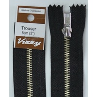 Vizzy Trouser Zip 8cm BLACK