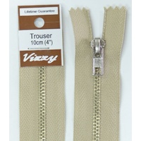 Vizzy Trouser Zip 10cm NATURAL For Trousers