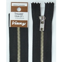 Vizzy Trouser Zip 12cm BLACK