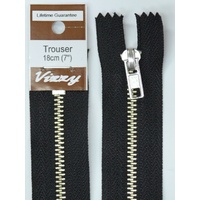 Vizzy Trouser Zip 18cm BLACK
