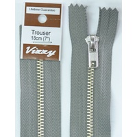 Vizzy Trouser Zip 18cm PEARL GREY