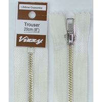 Vizzy Trouser Zip 20cm WHITE