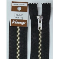 Vizzy Trouser Zip 20cm BLACK