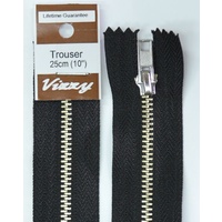 Vizzy Trouser Zip 25cm 02 BLACK