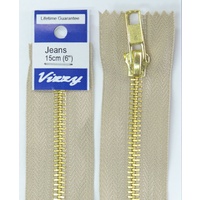 Vizzy Jeans Zip 15cm NATURAL