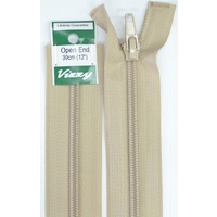 Vizzy Open End Zip 30cm 07 NATURAL
