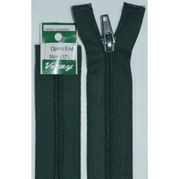 Vizzy Open End Zip 30cm 46 BOTTLE GREEN, A Quality Brand Name Zipper