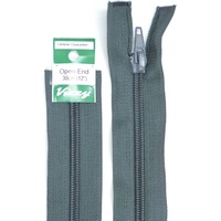 Vizzy Open End Zip 30cm 63 CHARCOAL