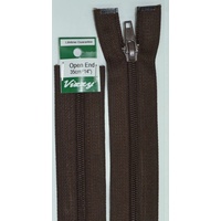 Vizzy Open End Zip 35cm 14 BROWN