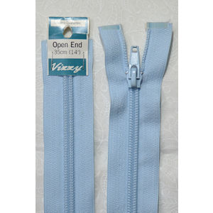 Vizzy Open End Zip 35cm, Colour 50 SKY BLUE, A Quality Brand Name Zipper