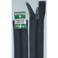 Vizzy Open End Zip 40cm, Colour 63 CHARCOAL