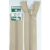 Vizzy Open End Zip 45cm, Colour 07 NATURAL