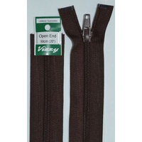 Vizzy Open End Zip 50cm, Colour 14 BROWN