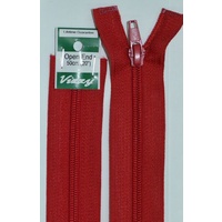 Vizzy Open End Zip 50cm, Colour 32 DARK RED