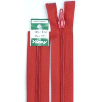 Vizzy Open End Zip 55cm, Colour 32 DARK RED