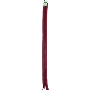 Vizzy Open End Zip 55cm, Colour 34 BURGUNDY