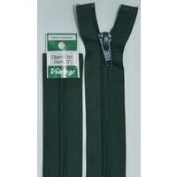 Vizzy Open End Zip 55cm, Colour 46 HUNTER GREEN