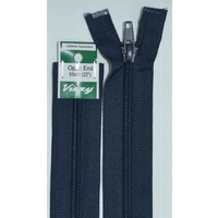 Vizzy Open End Zip 55cm, Colour 59 NAVY