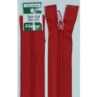 Vizzy Open End Zip 60cm, Colour 32 DARK RED