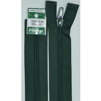 Vizzy Open End Zip 60cm, Colour 46 BOTTLE GREEN